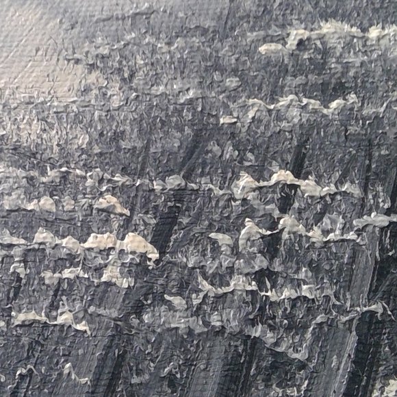 Oil Acrylic "Landscape of Trees" on Canvas Painting Shades of Gray and Red - Picture 9 of 15